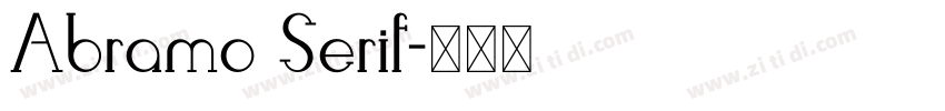 Abramo Serif字体转换